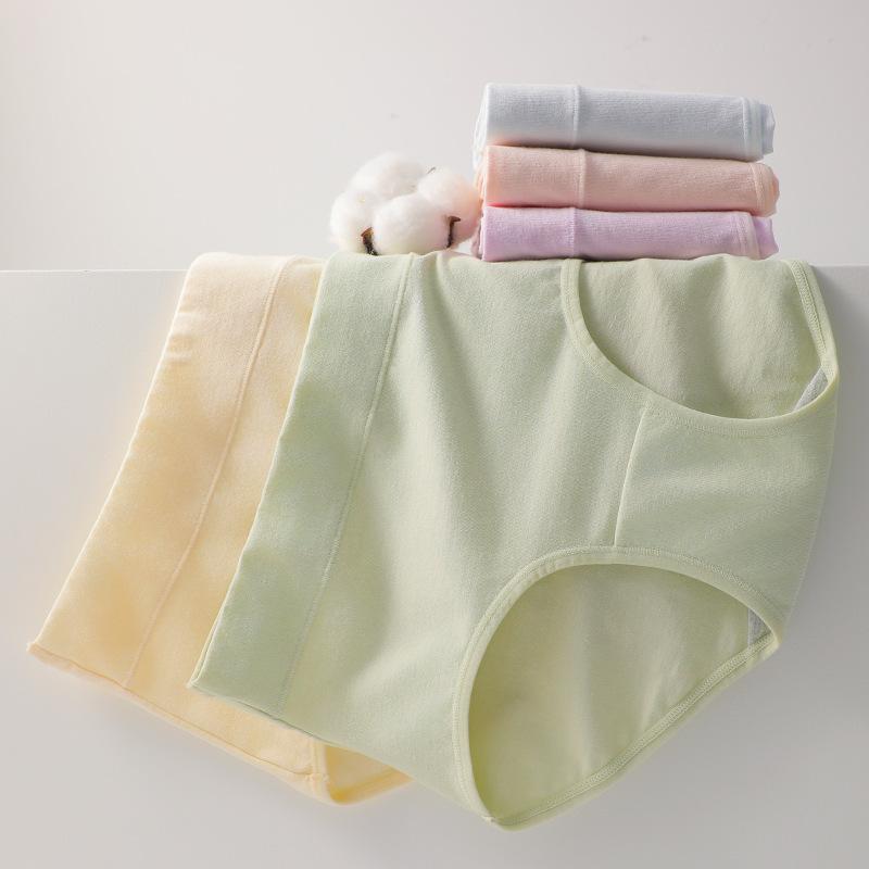 Women's Spring and Autumn Pure Cotton 10A Antibacterial No Trace Briefs
