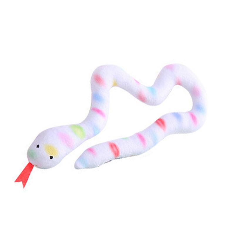 Plush Snake Cat Toys Funny Squeaky Interactive Toys For Cats Pet Dogs Game Play Toy Pet Dog Cat Chew Toy For Teeth Cleaning
