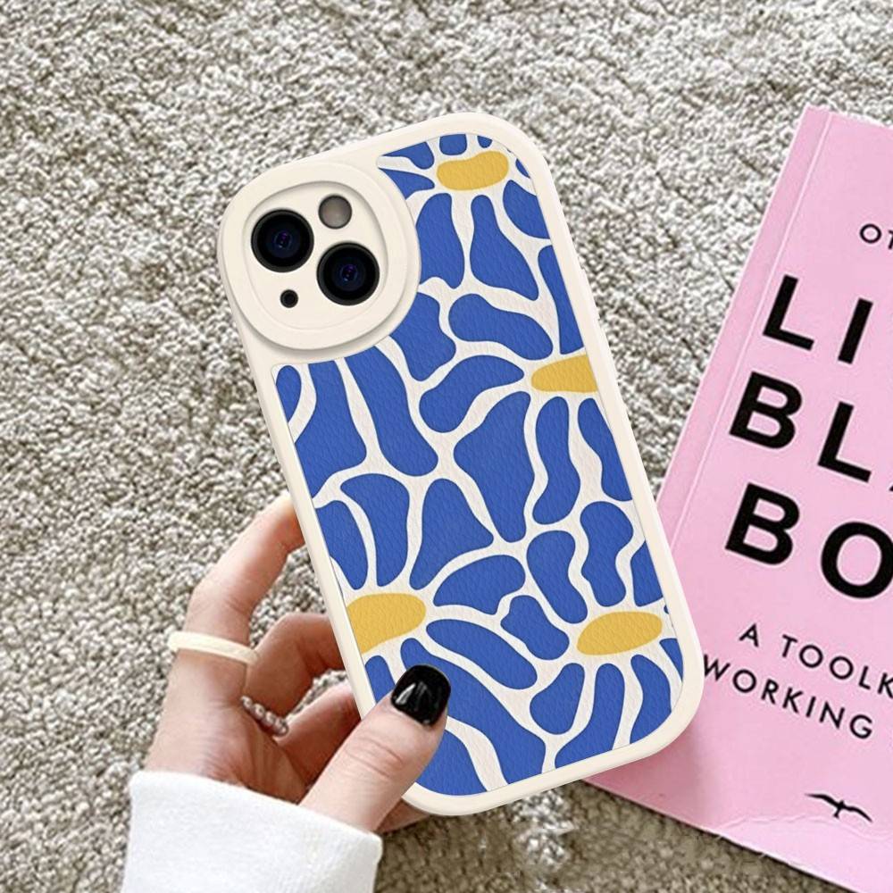 

Abstract Flower Market Phone Case For IPhone 16 15 14 13 12 11 Pro Max Plus Shockproof Leather Cover 11 pro max