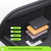 SEAMETAL Leather Child Car Dining Drawing Table Universal Safety Seat Tray Backseat Children Table Tool Toy Phone Storage Pocket Lap Desk