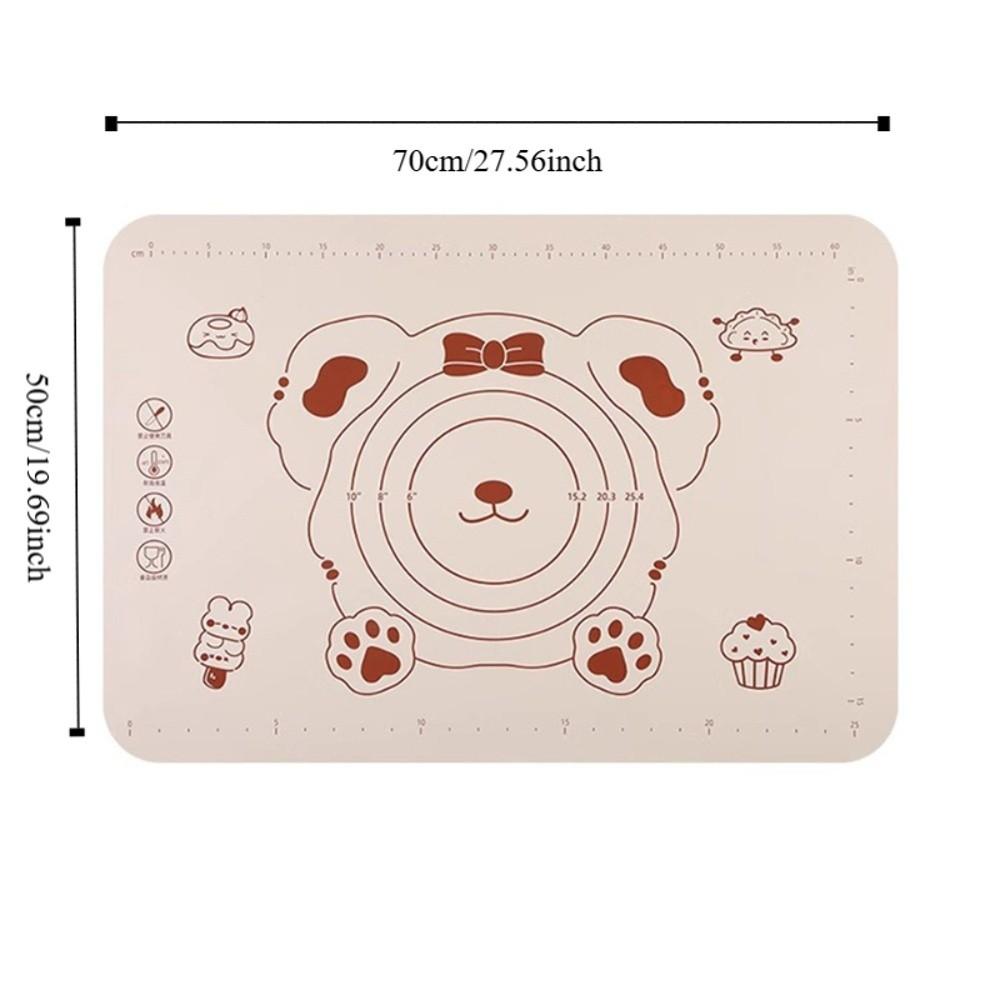 New Non-slip Silicone Dough Mat Kitchen Supplies Thickened Pizza Dough Mats Baking Rolling Board Dough Kneading Chopping Board