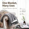 Doppellagige Flanell-Sherpa-Kuscheldecke, Dicke Warme Einfarbige Decke, Ganzjahres-Sofabettbezug für Zuhause