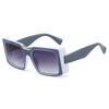 2025 Hip Hop Colorful Patchwork Sun Glasses Men Brand Luxury Square Sunglasses Women Bold Frames Ins Fashion