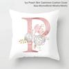 45X45Cm Pink Letter Cushion Pillowcase Decorative Sofa 40X40Cm Pillow Cases Autumn Decoration