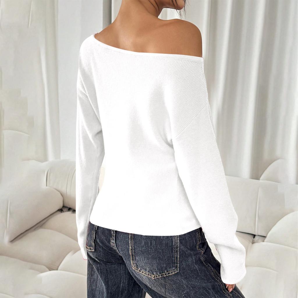 Women's Fashionable Long Sleeve Elegant Commuting And Casual Top