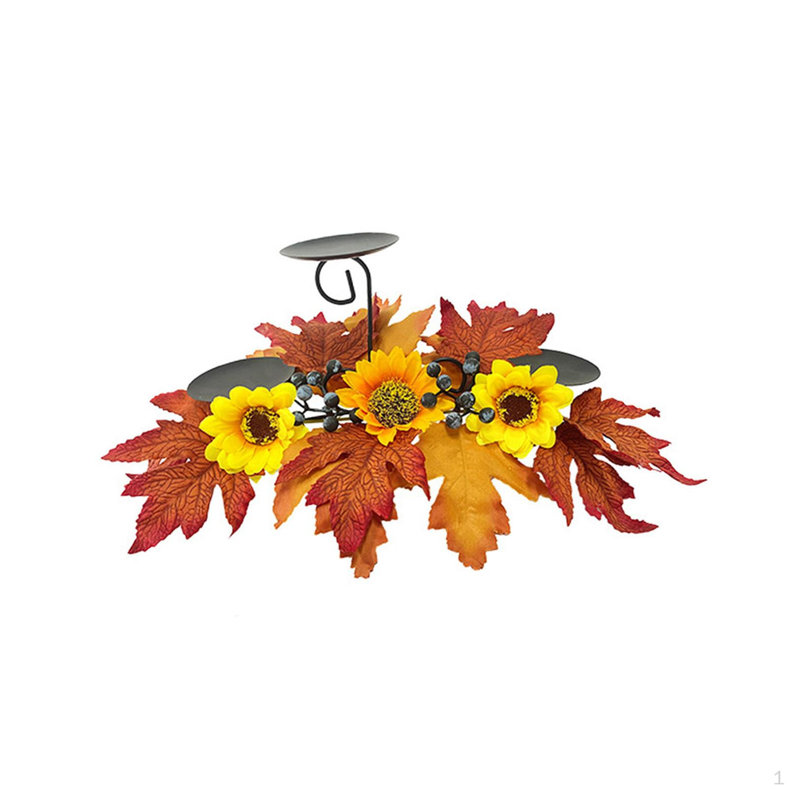 

Candle Holder Halloween Candlestick Celebration Holiday Decoration Tabletop Parties Home Decor Sunflower