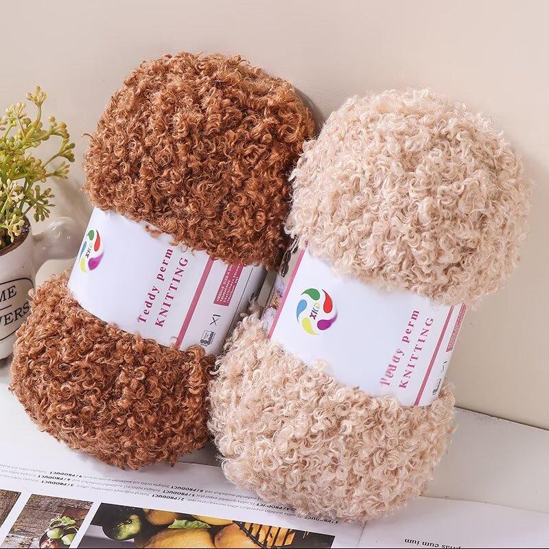 Imitation Teddy Velvet Yarn Imitation Fur Yarn Hand Knitted Material for Making Autumn and Winter Fashion Scarf Sweater Backpack Cushion Blanket Shoe