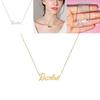 Versatile Barbie Alphabet Necklace Fashionable Steel Accessory With Polished Finish