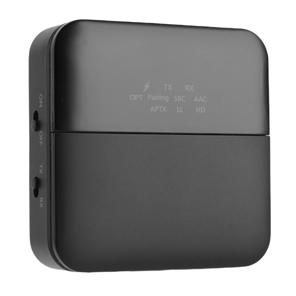 Bluetooth 5.0 Transmitter Receiver 2 in 1 Bluetooth Aux Adapter HiFi Lossless Sound Noise Cancellation 600mAh Battery