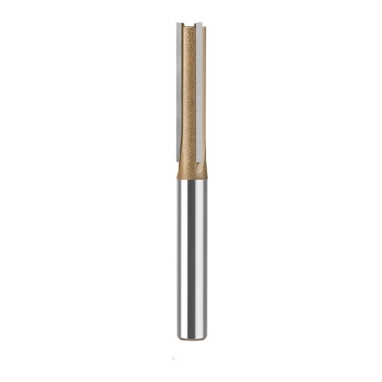 Straight Bit 1/4inch Woodworking Slot Milling 3 Flute Long Router Bit Tool Slotting End Mill Cutter Wood Board