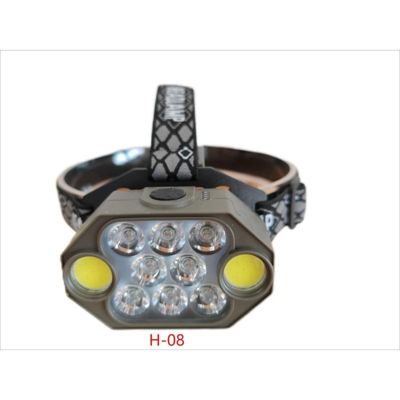 

Super Bright COB Headlamp 9 11 12 Light Beads 2000 Lumen Headlight Hiking Camping Fishing Portable Work Head Lamp Flashlight H-08