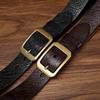 Retro Personalized Pressure Dragon Phosphorus Pattern Belt Men'S Genuine Leather First Layer Cowhide Trend Light Luxury Casual Jeans Belt Men'S