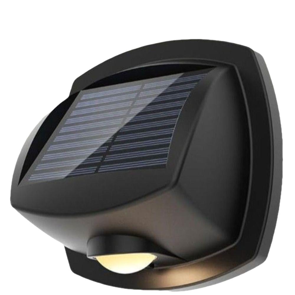 

Dual Color Solar Fence Light Automatic Outdoor Boardwalk Light LED Solar Wall Light Fence Lighting White Warm чорний