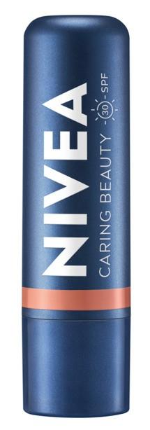 Nivea Caring Beauty Pielęgnująca Pomadka Do Ust Lip & Cheek 3W1 Nude 4.8 G