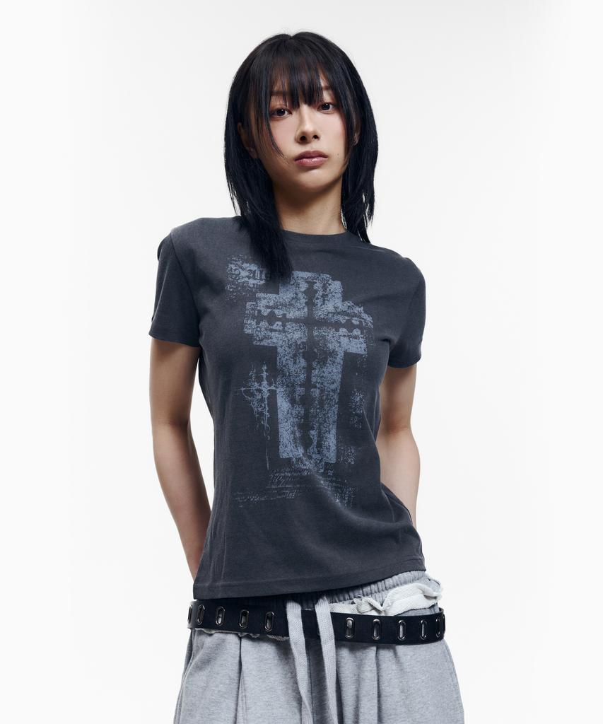 AAKAM Razor Cross Half Top (Charcoal)
