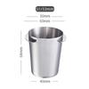 Espresso Powder Catch Cup Food Grade Stainless Steel Portable Coffee Dosing Cup 51mm 58mm Practical Coffee Bar Accessory