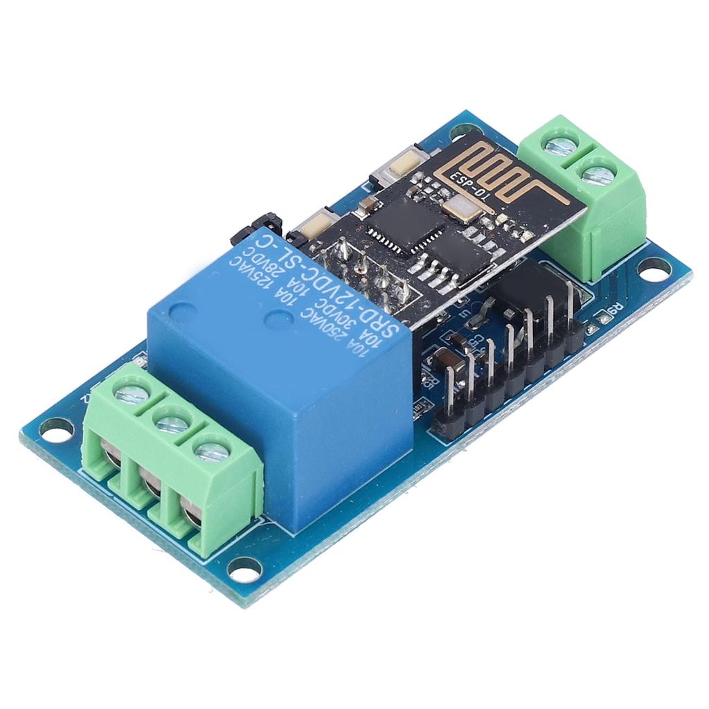 1-veis relémodul 2 arbeidsmoduser ESP‑01 WiFi-relémoduler for smarthjemtelefon