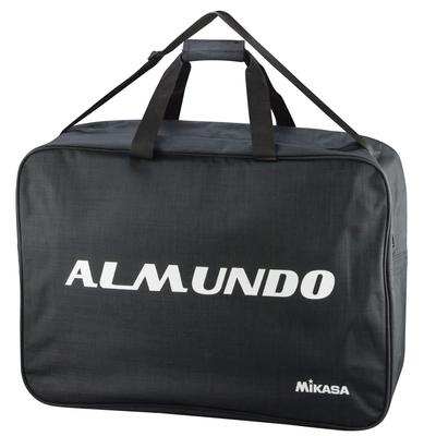 MIKASA Balltasche Größe M Volleyball Fußball 6 Stück Schwarz ALMUNDO (mit Logo) AC-BGM60-BK-ALMD