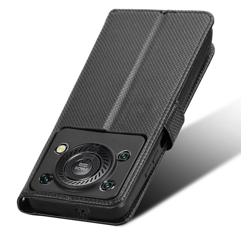 For Oukitel C60 Pro/Oukitel C60 Leather Wallet Case with Strap Diamond Texture Phone Cover