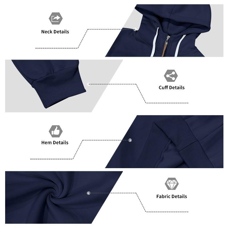 Heren S Half-ritssluiting Hoodie Sweatshirt Effen Kleur Casual Lange Mouwen Pullover