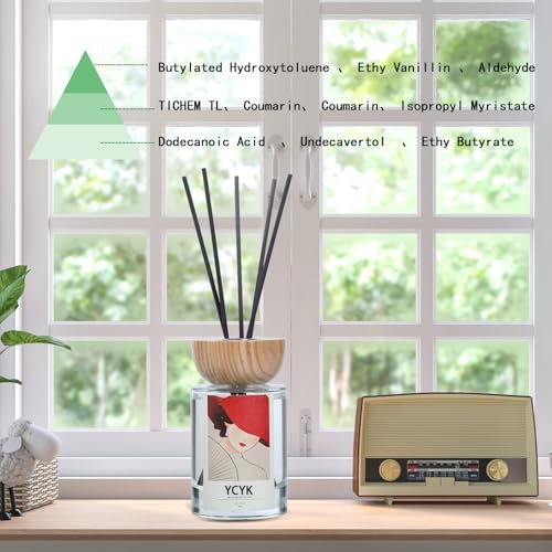 Jasmine Scented Room Diffuser, Fragrance Series, Room Air Freshener, 120ml, Perfect for Mother's Day, Birthdays, Anniversaries, Bedrooms, Living Rooms