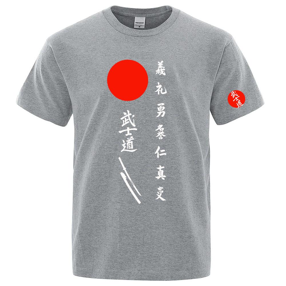 Japan Bushido Japan Bushido The Unisexs regular shortsleeved shirt is suitable for summer and has a soft fabric T shirt
