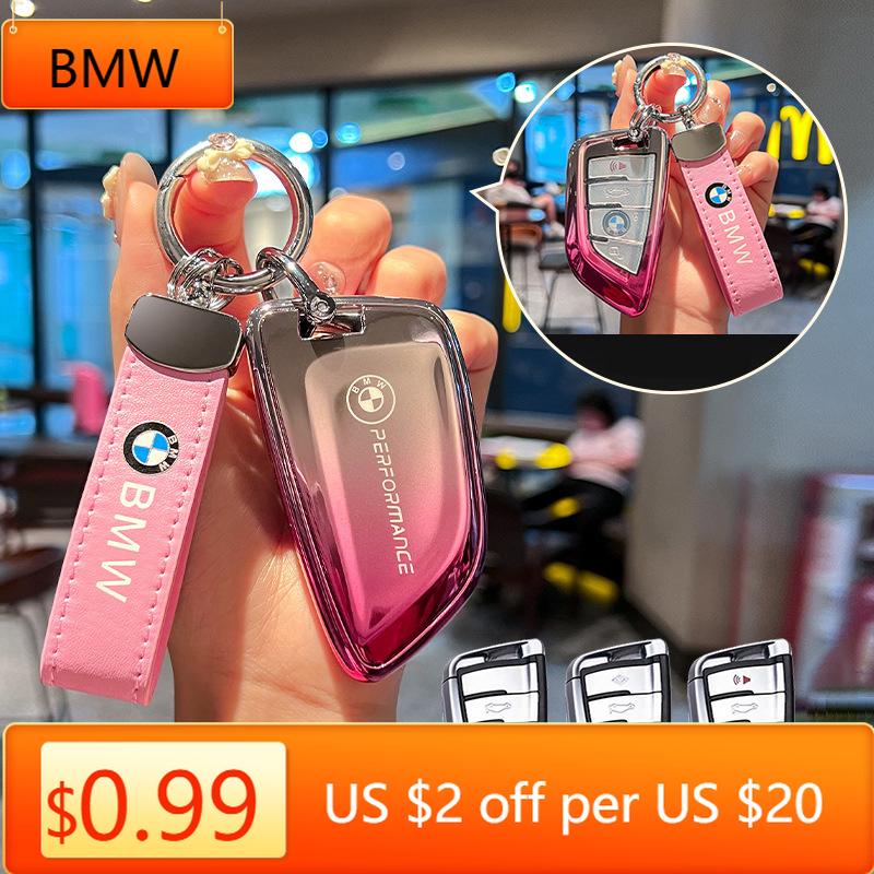 LLTXS1 Car Sticker Soft TPU Car Key Case Cover Shell Fob For BMW F30 F31 F32 F34 F20 F21 F07 F10 1 3 5 7 Series X1 X3 G01 X4 G02 X5 F15