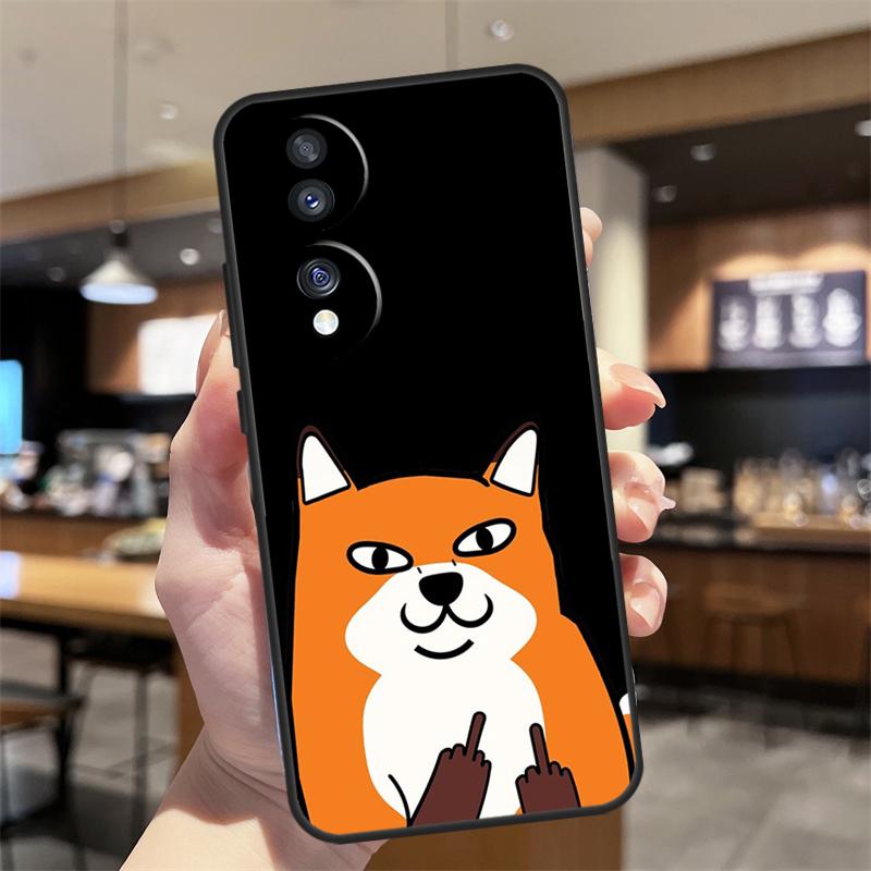 Anime Funny Fox Case For Honor Magic 5 6 7 8 Pro Honor 200 400 50 70 90 Lite X8b X8c X9b X9c X9d Win RT Cover