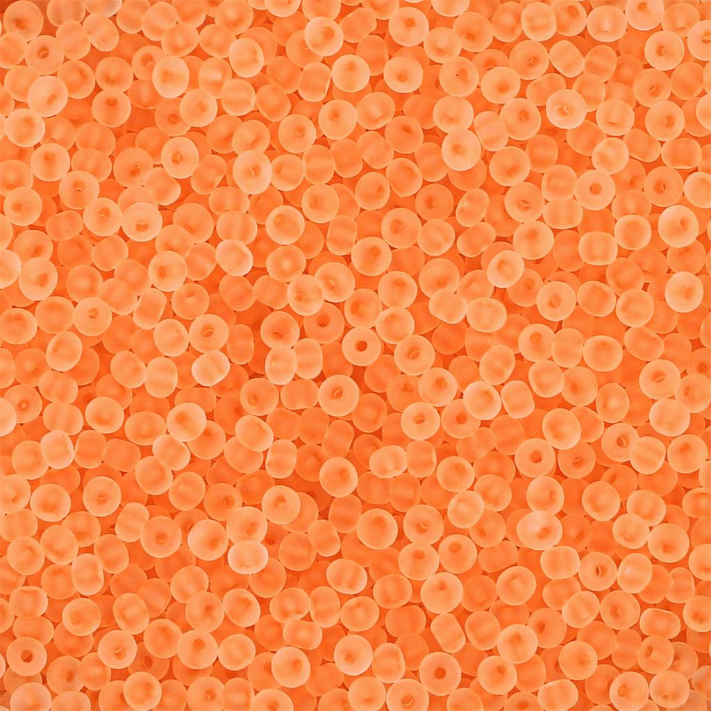 Frosted Clear Glass Seed Beads, DIY Jewelry Making Supplies