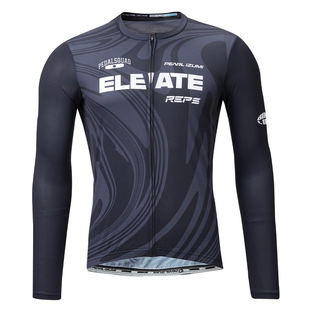 PEARL IZUMI N623-BL Long Sleeve Race Jersey, Color 11 Black Marble, Size XL
