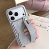 Crossbody Long Lanyard Quilted Leather Wristletband Cards Solt Phone Case for iPhone 17 Pro Max 16 15 14 13 12 Shockproof Cover
