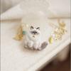 Carino Gatto Tigrato Siamese Gatto Arancione Gocciolante Olio Serie Animali Ciondolo Collana per Donne Gioielli in Acciaio Inossidabile
