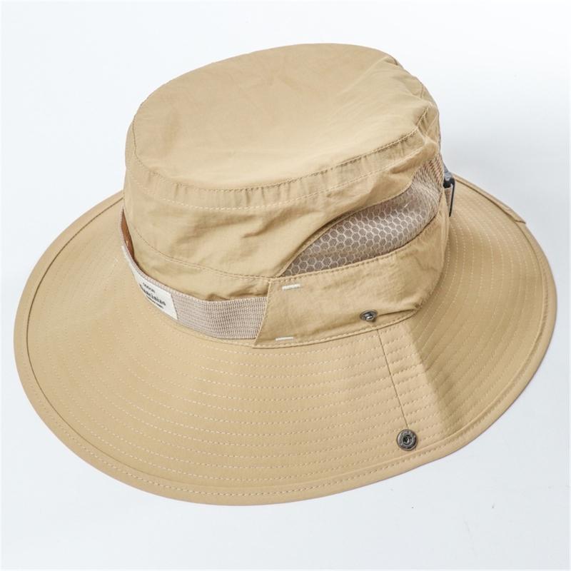 Breathable Fisherman Hat with Sun Protections Foldable Bucket Hat for Hiking and Camping Outdoor Activity Headwear