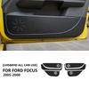 Premium Suede Leather Door Kick Mat For Ford Focus 2005 2006 2007 2008 Car Interior Protective Accessories 6Pcs