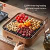 YIHUTEA Mingdian Glass Teapot & Walnut Electric Stove Set