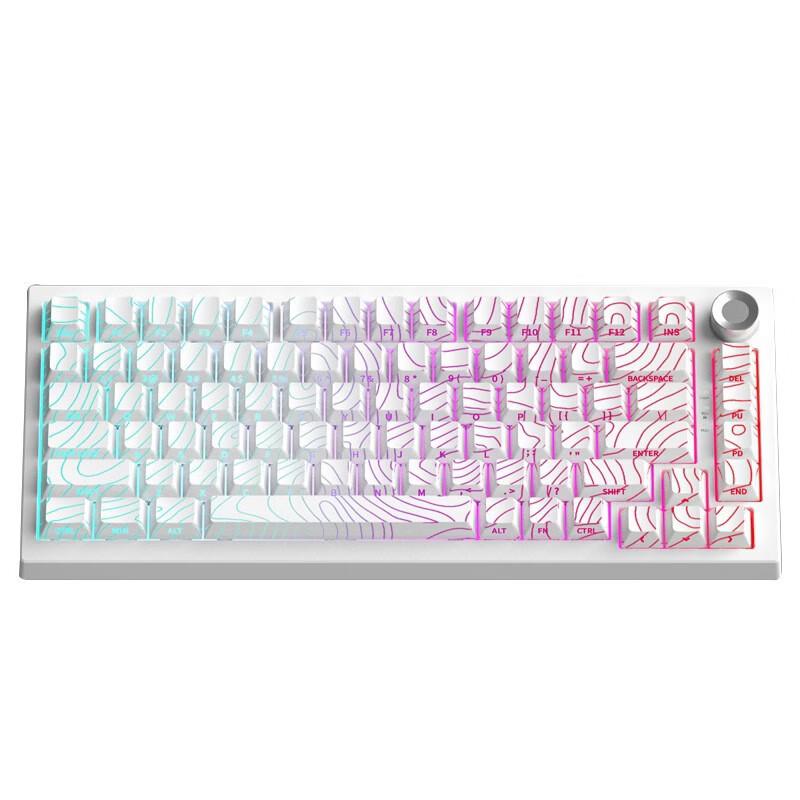 OLOEY PBT Tri-Mode Side-Engraved Mechanical Keyboard