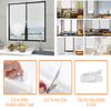 150/180CM Self-adhesive Pleated Blinds Bathroom Shades Blind Half Blackout Windows Curtains for Bedroom Living Room Balcony