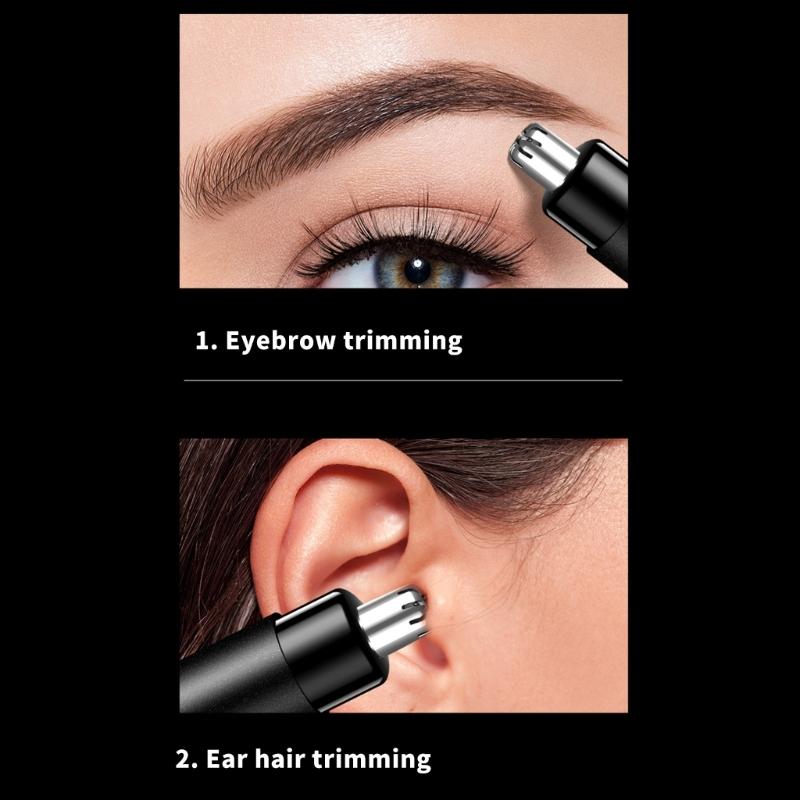 Multifunctional Portable Touch Operation Nose Hair Trimmer Plastic Texture Suitable for Quick Easy Discreet Trimming