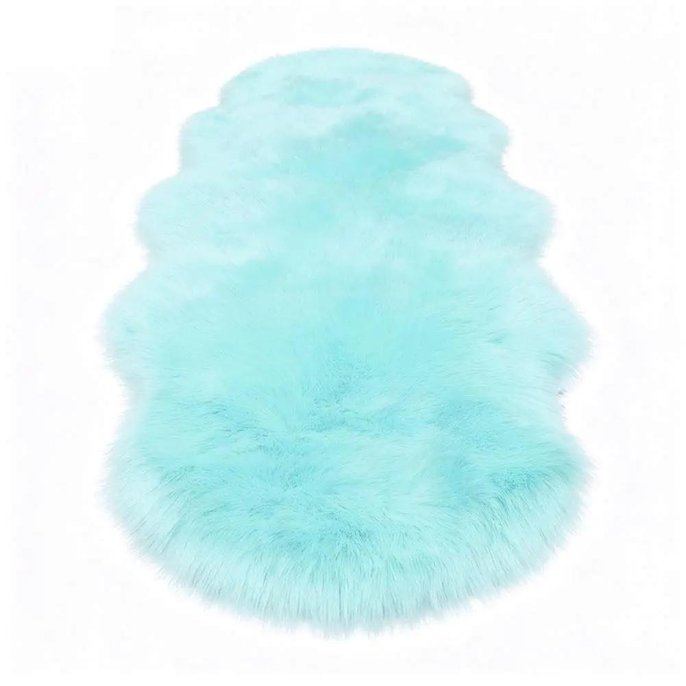 Artificial Sheepskin Long Hair Carpet Floor Wool Fluffy Soft Mat Rugs Soft Rugs Faux Fluffy Decor Shaggy Faux Shaggy Fluffy V9W0