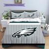 Philadelphia Eagles2 Pattern Bedding Quilt Set  Home Decoration  Gift (1 * Duvet Cover + 2 * Pillowcase  Without Core)