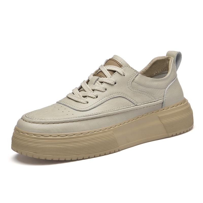 New Trendy All-match Casual Shoes Genuine Leather Sneakers Classic Mens Vulcanize Shoes Outdoor Leisure Walking Shoe Skate Flats