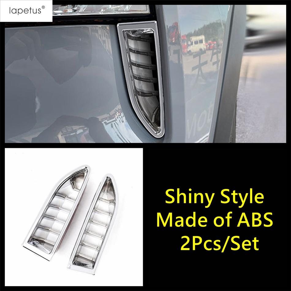 For Nissan X-Trail X Trail / Rogue T33  - 2025 ABS Chrome Red Car Front Bumper Trim Air Vent Outlet Grille Cover Accessories