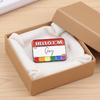 Hello I'm Enamel Pins BI Pan Asexual Trans Gay Lesbian Brooches Lapel Badges Pride Rainbow Color Dialog Box Jewelry