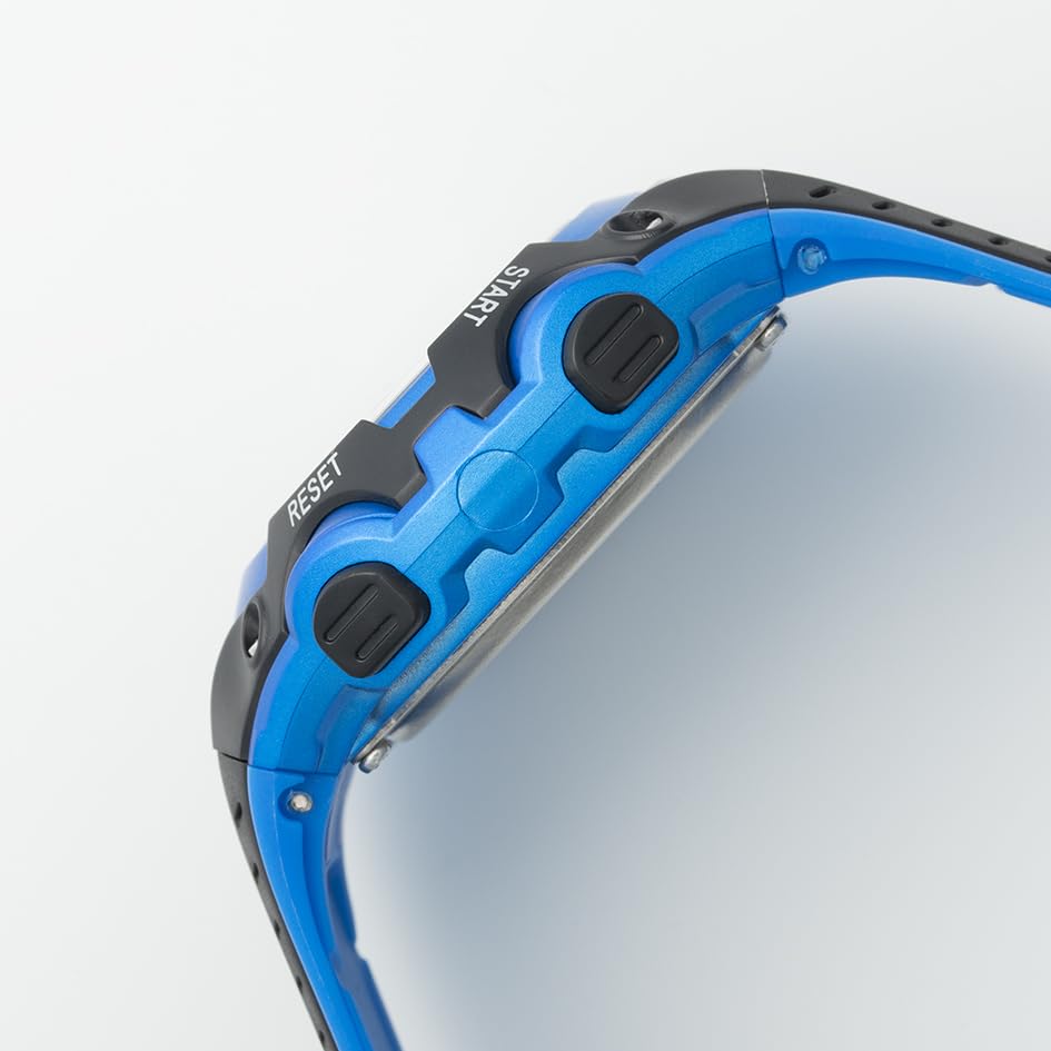 CREPHA Digital Urethane 5 ATM Water Men's Watch, Radio-Controlled Solar, Backlight, Strap, Resistance, Blue, FDM7864-BL