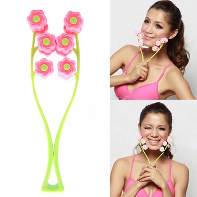 Flower Shape Portable Elastic Face Lift Roller Massager Anti Wrinkle Beauty Tool