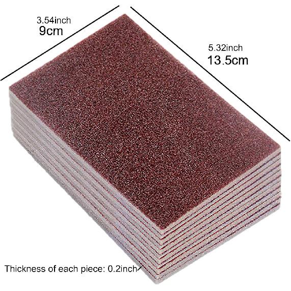 20pcs Nano Carborundum Sponge, Emery Sponge Brush Clean Eraser Scrub, Kitchen Magic Cleaning Sponge for Removing Rust Cleaning Pots and Pans,