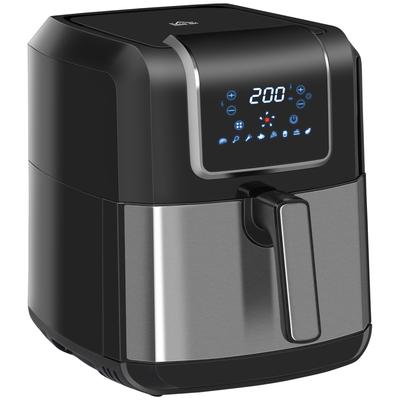 Air Fryer, 6.5L, 1700W, 8 Programs, LED Touchscreen, Timer, Basket, 36.5 X 29 X 33.8 Cm, Black