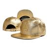 Gold Leather Metal Diamond Casual Adult Men'S And Women'S Hats Adjustable Flat-Brimmed Hats Sun Hats Baseball Caps