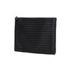 Bottega Veneta Intrecciato Classic Woven Design Zip Closure Lambskin Clutch Women Clutch Black 522430V3UN11275