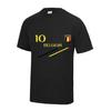 T-Shirt Football - NPZ - Belgium 10 - Adulte Mixte - Noir - Respirant - Protection UV